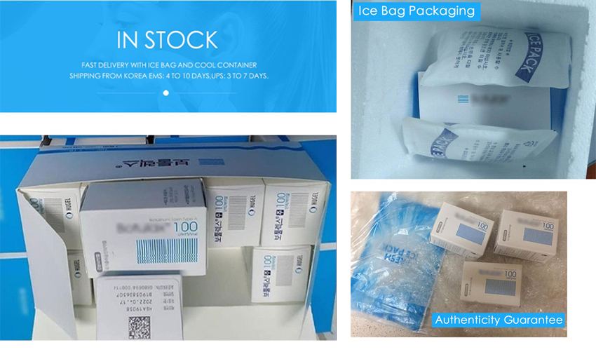 botulinum toxin type a precio stock & packaging - Dermax